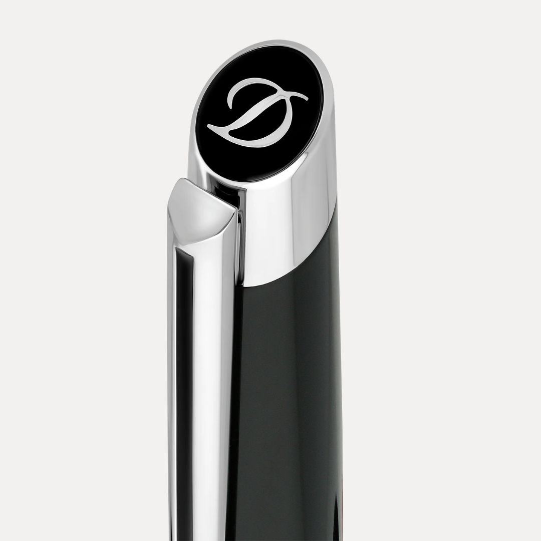 Stylo Bille S.T Dupont - Collection Défi millénium - Laque noire finitions chrome