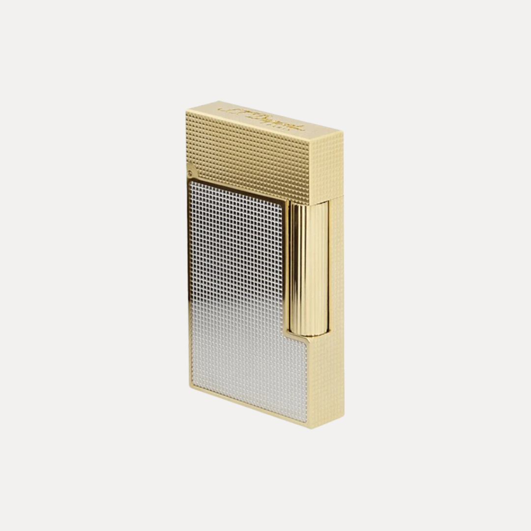Briquet ST Dupont - Collection Ligne 2 - Bi-color Or/Argent
