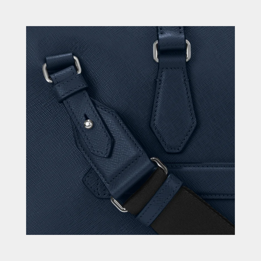 Porte-document Montblanc - Collection Sartorial - Cuir bleu 131175