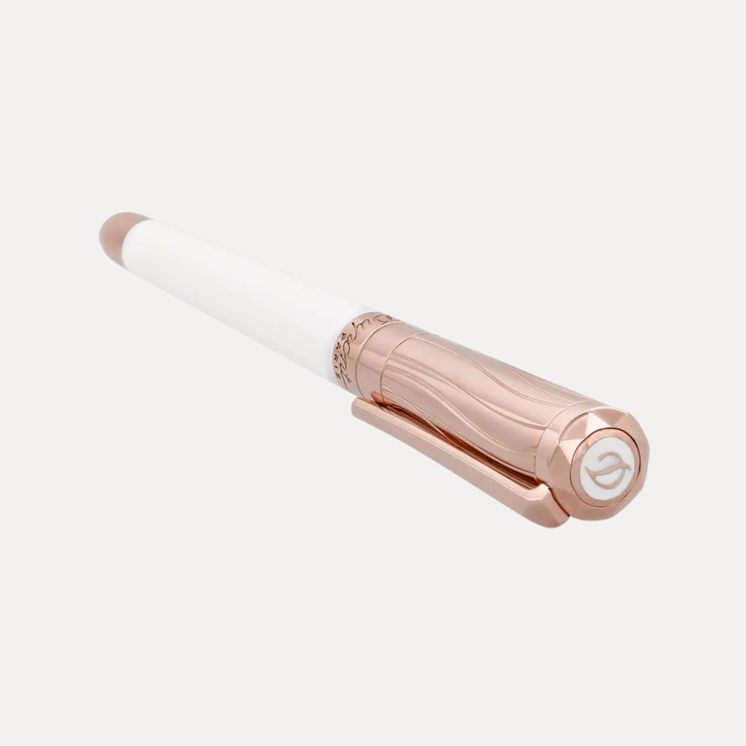 Stylo Plume S.T Dupont - Collection Liberté - Blanc / Rose