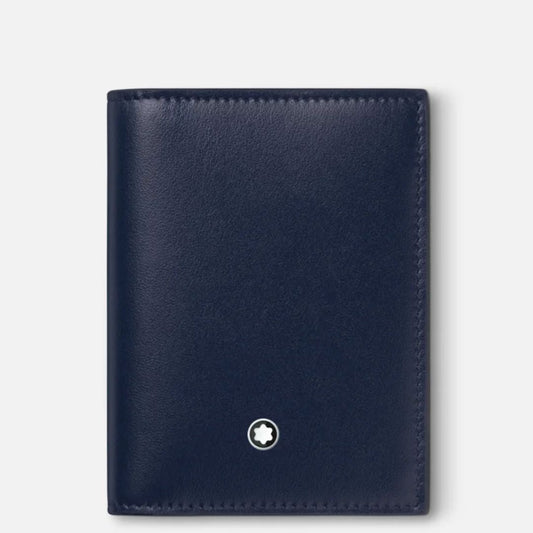 Portefeuille 4cc Montblanc- Meisterstuck bleu Montblanc