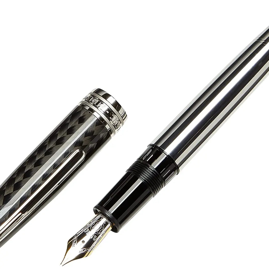 Mont-Blanc - Stylo plume - Solitaire carbone métal Montblanc